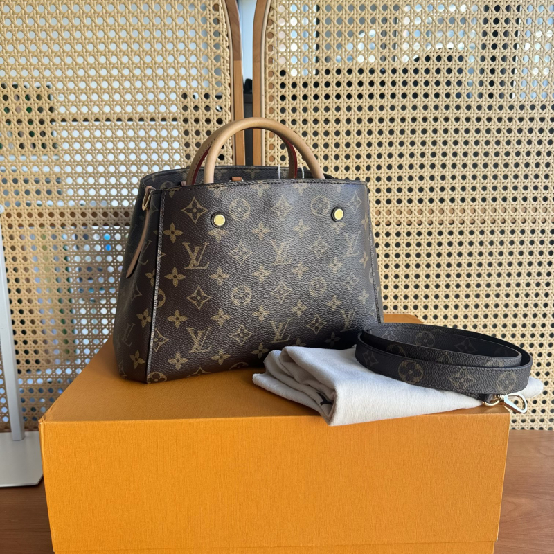 95新 LouisVuitton/路易威登 98新LV老花蒙田bb小号S17725126
