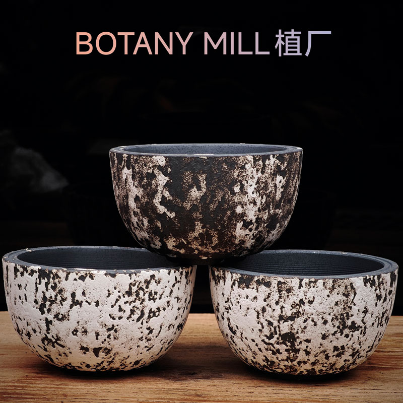 BOTANY MILL植厂 手工块根陶盆 块根盆植物皿 多变釉色 可挑选