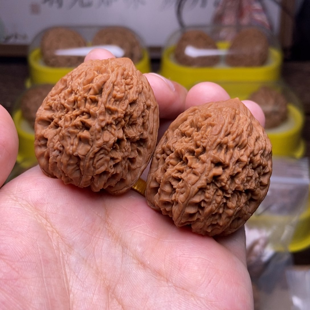 文玩核桃吊坠全品大蒜头35尺孤品对