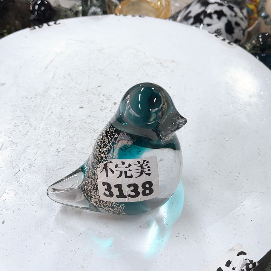 3138鸟 家悦琉璃工艺品不完美