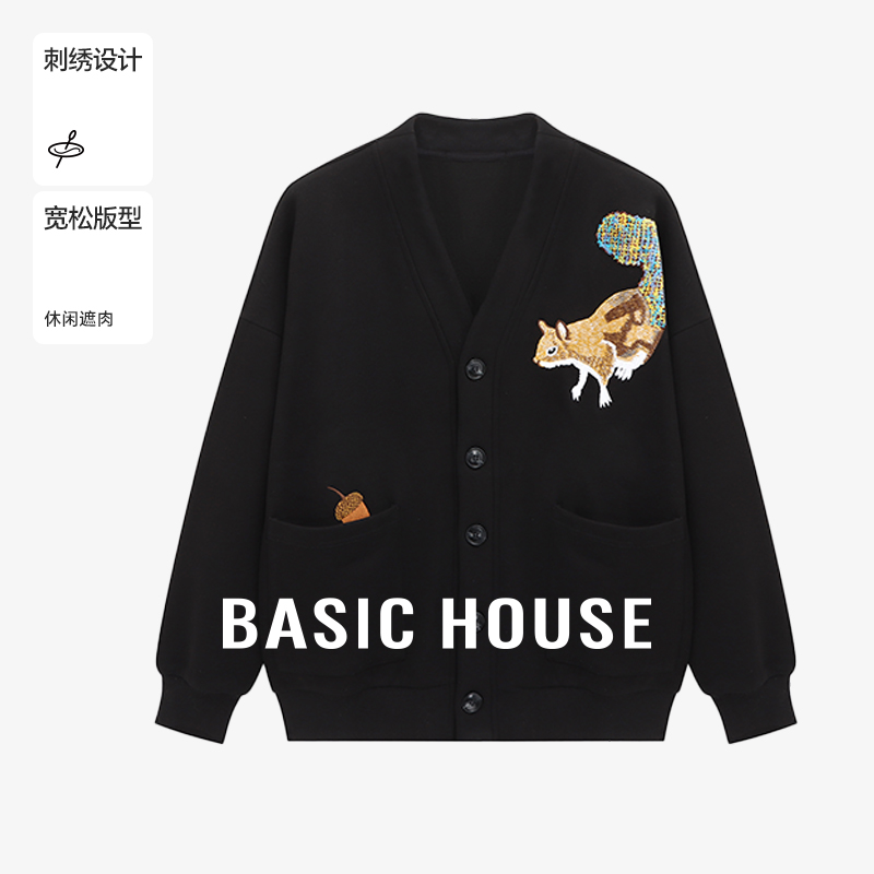 Basic House/百家好时尚休闲女士百搭设计外套-B0625B5LOQ2