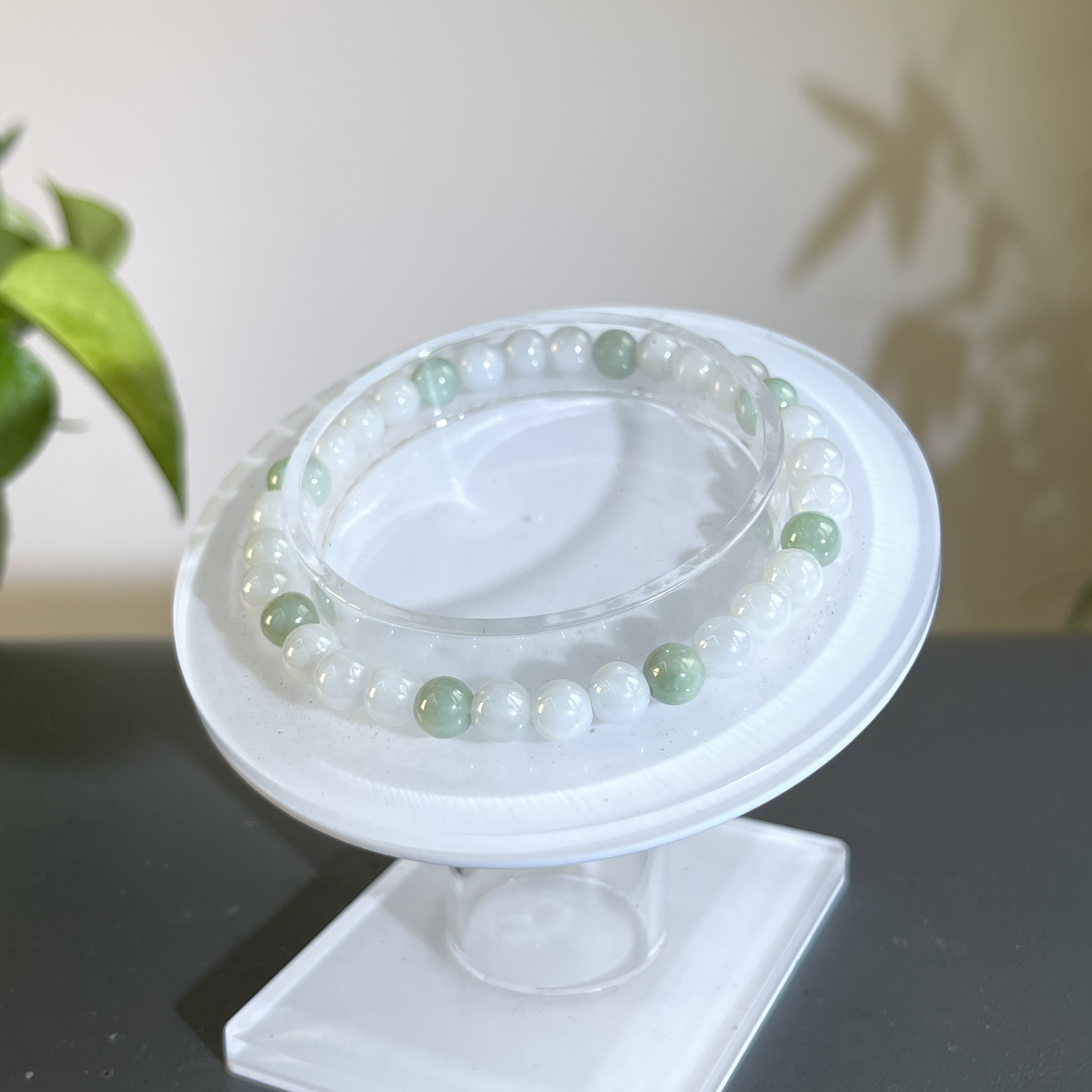 JGB17-03 天然缅甸A货翡翠 翡翠手串