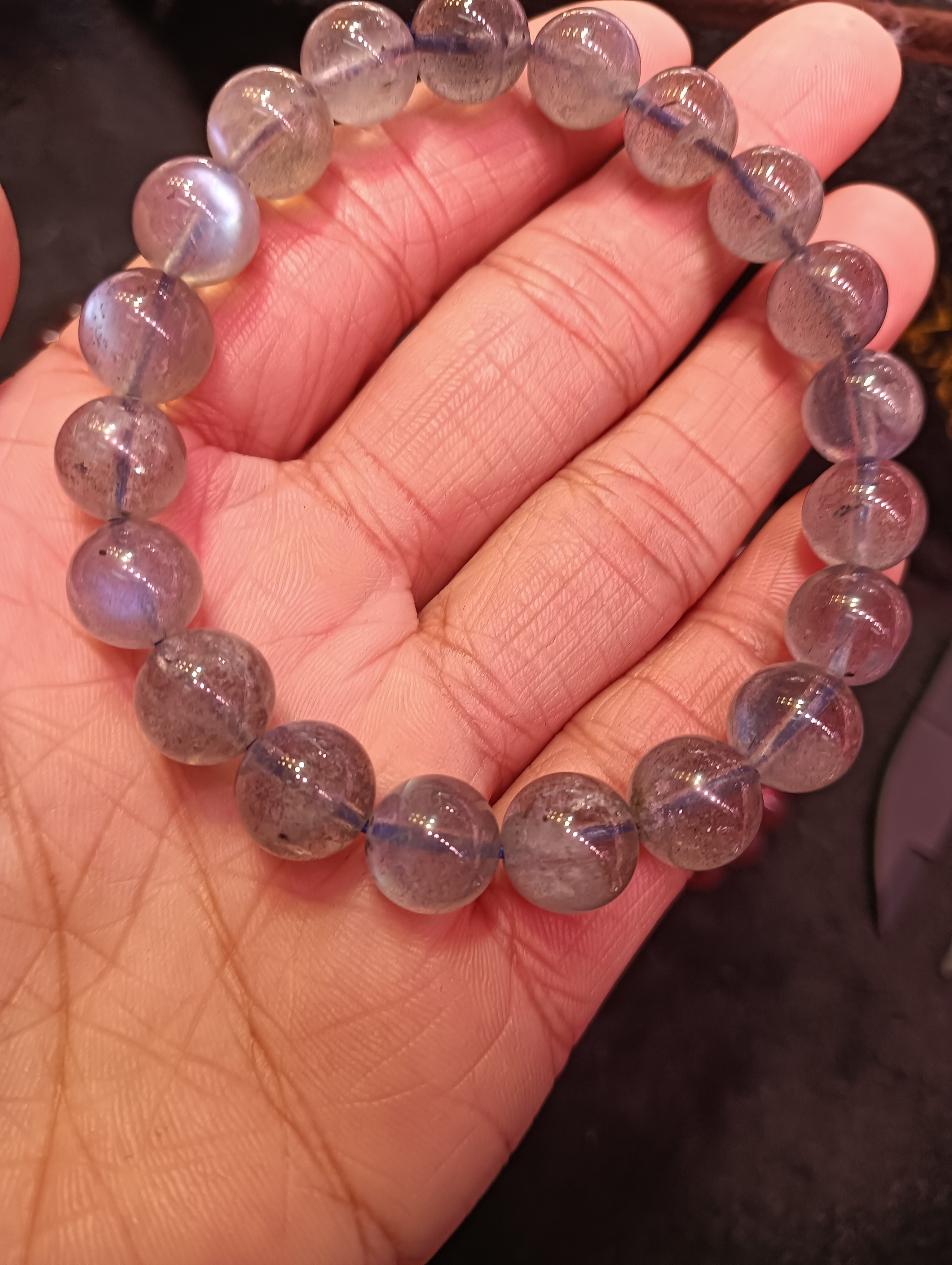 灰月光手串9mm-10mm拍多样发其一，一件0.5串