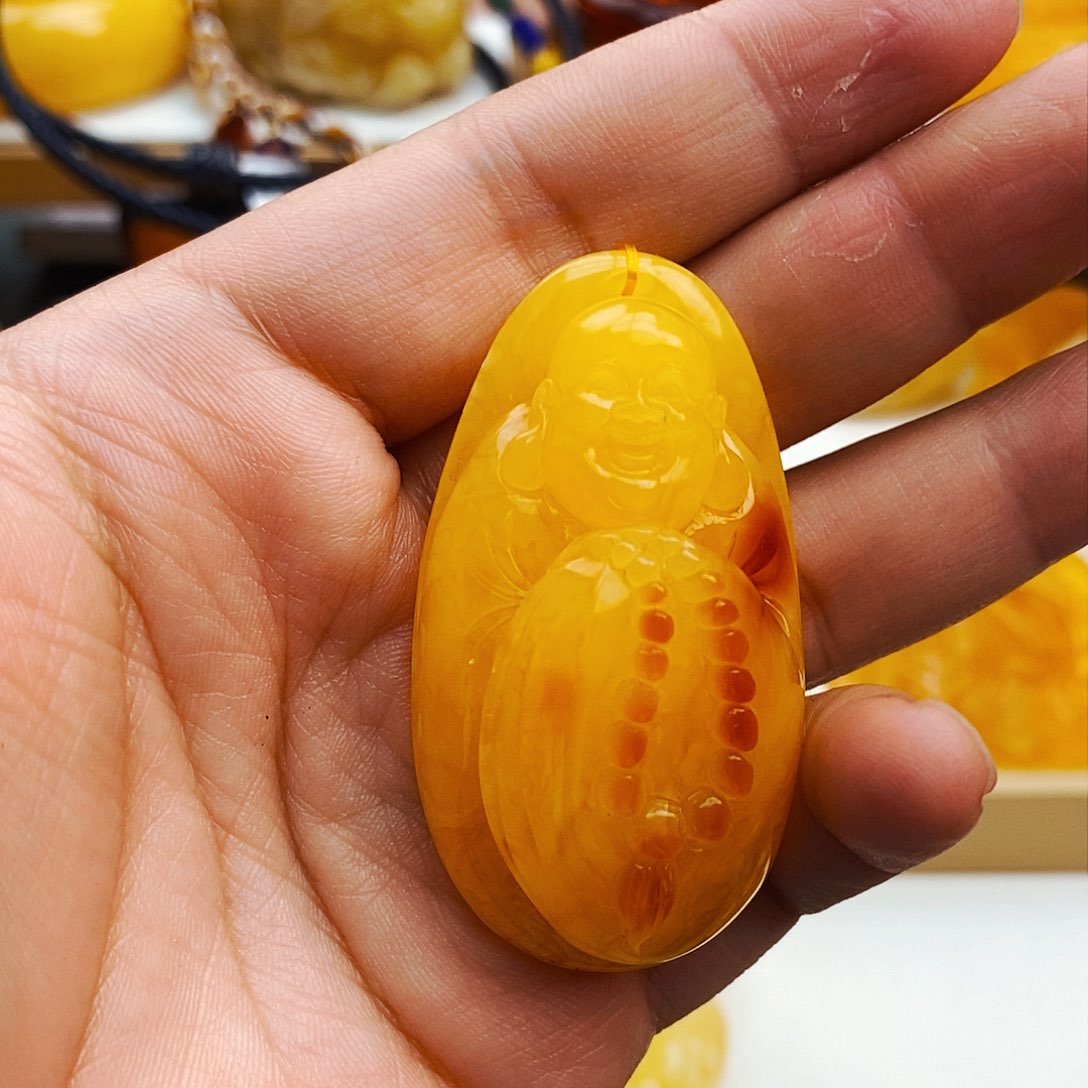 蜜蜡颈饰未镶嵌天然保真假一赔十26