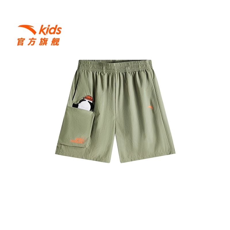 安踏儿童夏季新款男小童WWF短裤运动日常透气百搭舒适亲肤9501