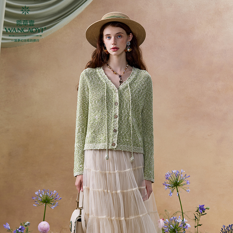 【商场同款】【情调文艺】菀壹2025春季新款毛衫G19350511