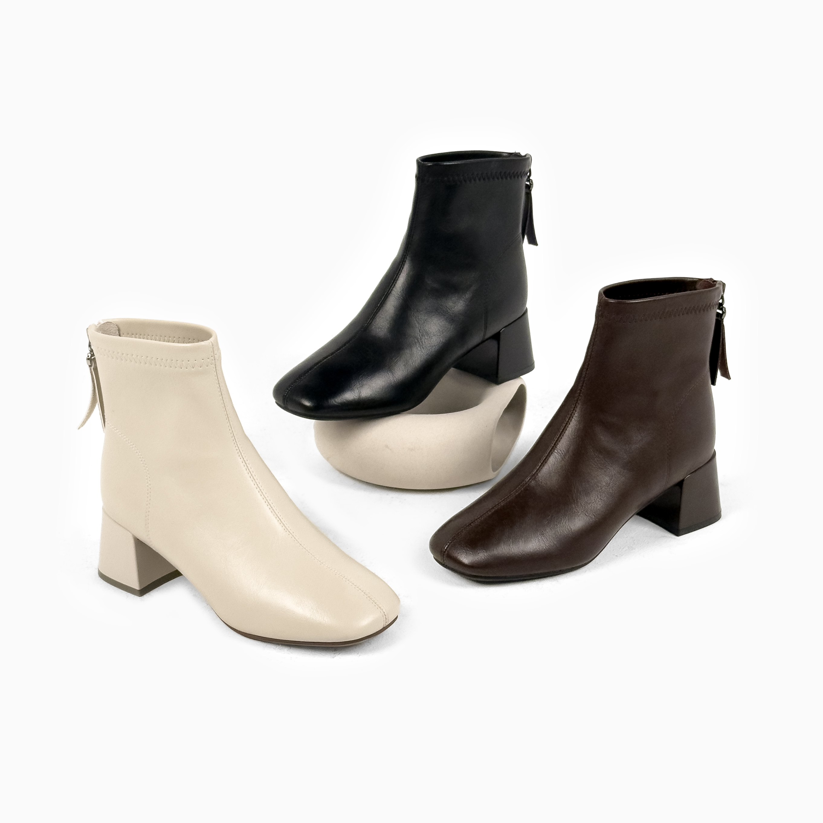  【PGXIAOM】润秀定制短靴52333（跟高5厘米，筒高7厘米左右）        