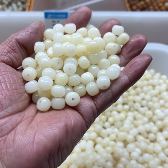 吊坠白玉菩提瑕疵10-8白玉墩100颗卡灯牌宠200颗