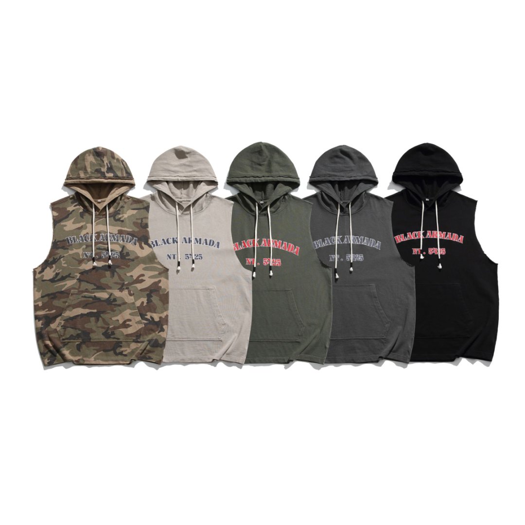 【M养老中心】潮牌重磅！秋季宽松水洗背心  男女同款400g