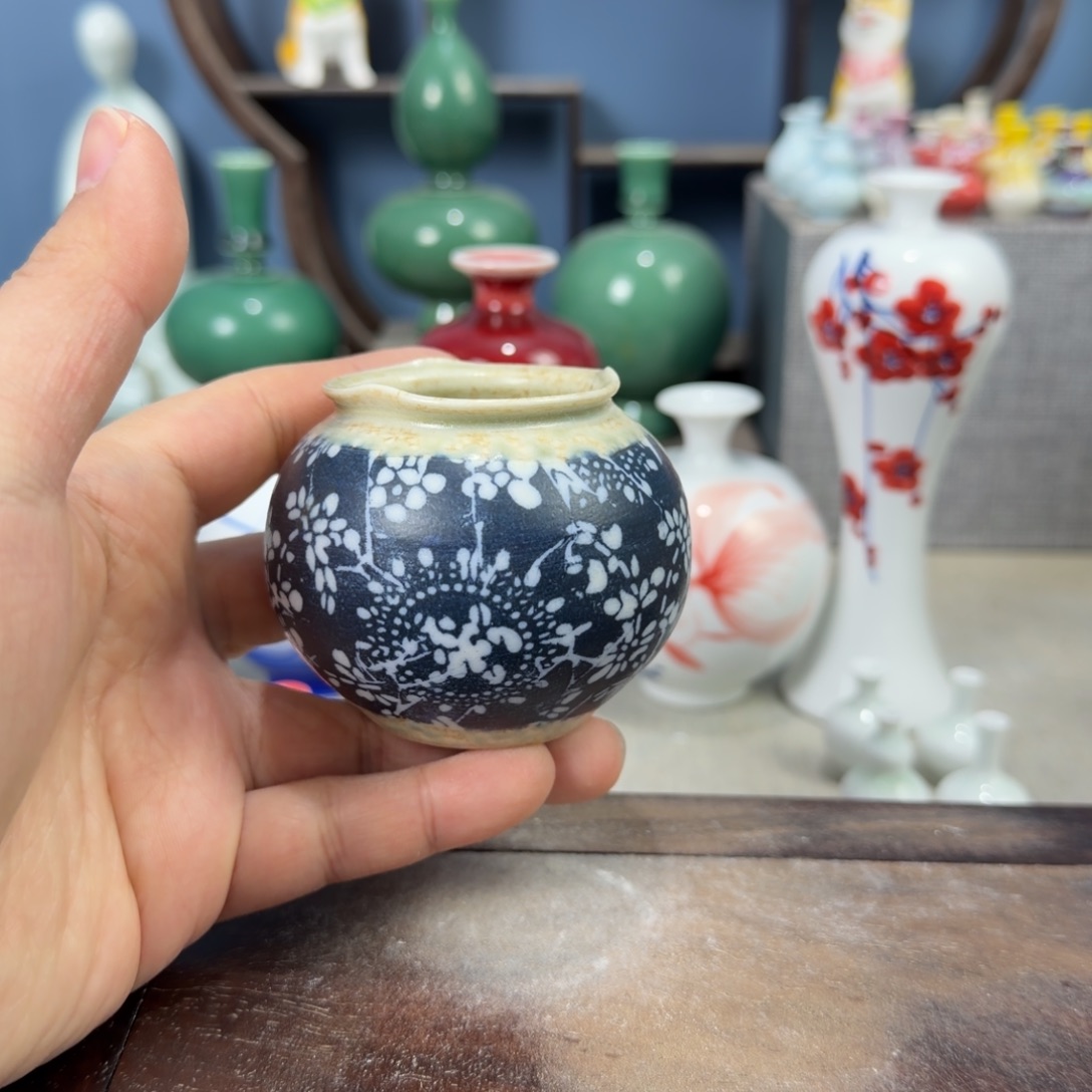 陶瓷手工小花器摆件