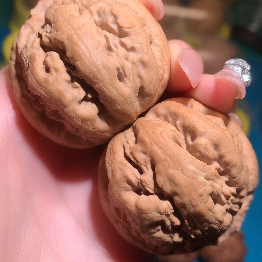 文玩核桃把件边45肚46爆肉粗筋霸王龙