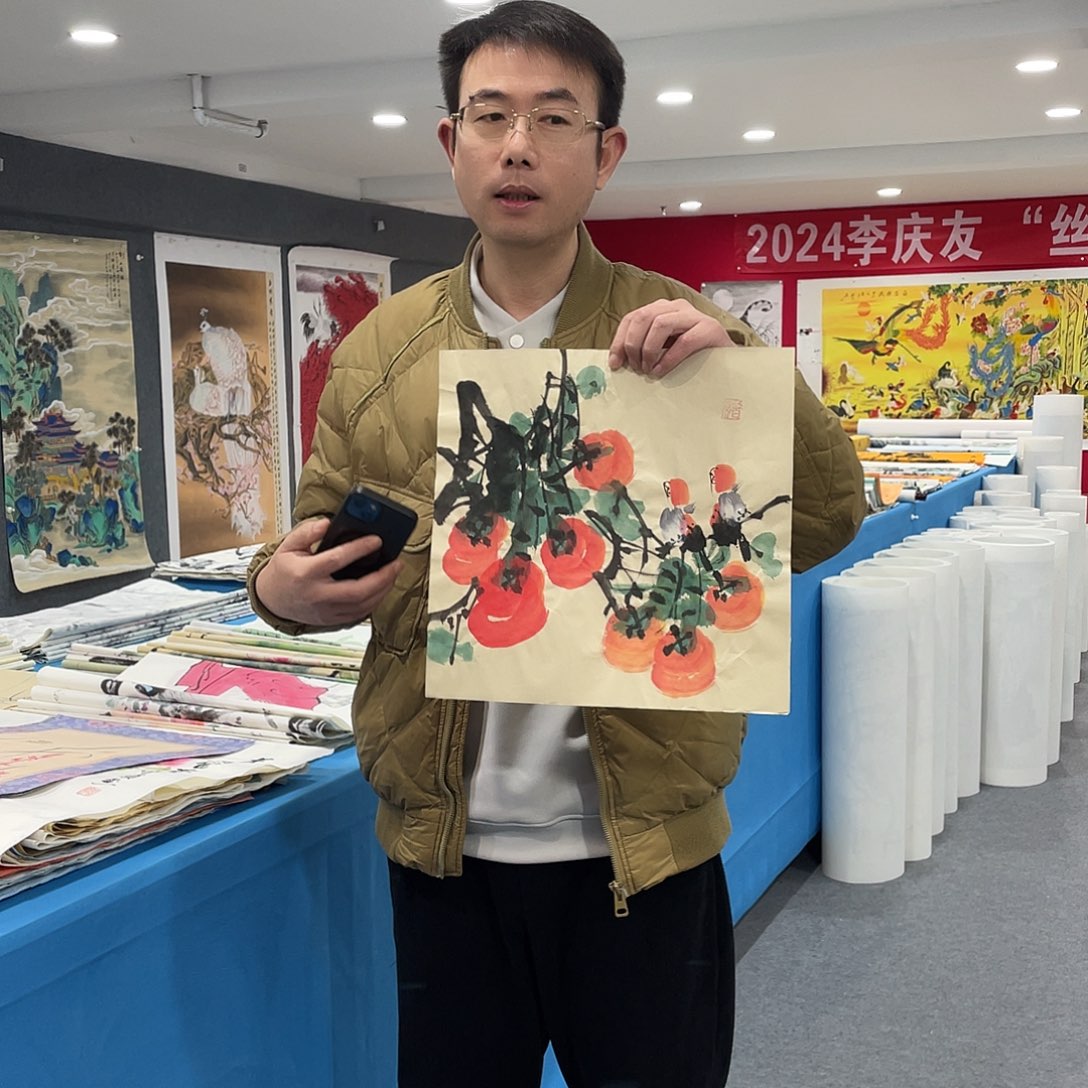 国画今天上午国画作品展示