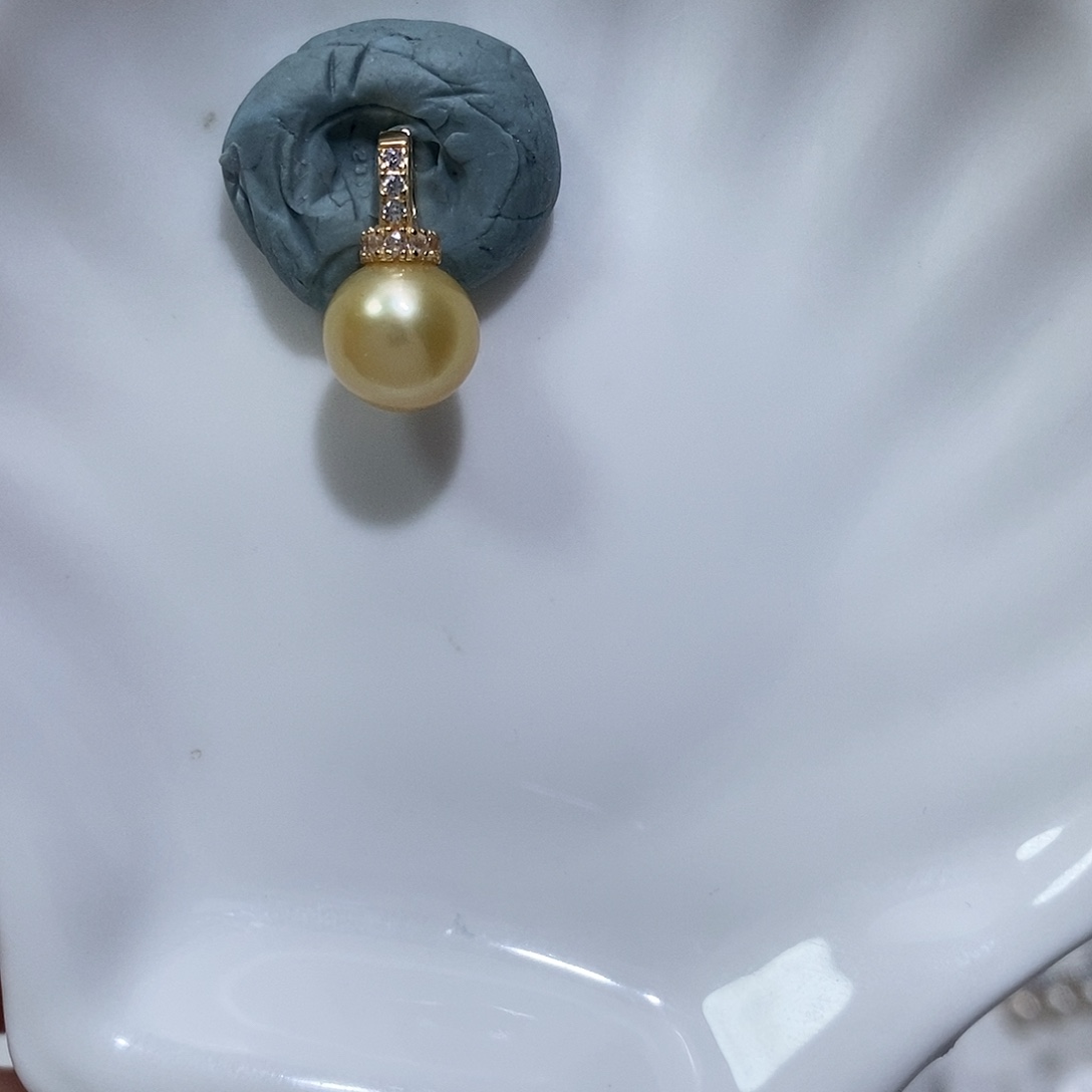 颈饰银S925镶嵌海水珍珠