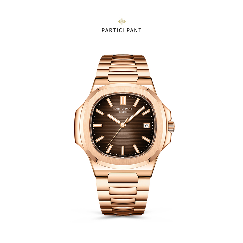 PARTICI PANT 鹦鹉螺系列男士全自动手表P5711-R玫金-G