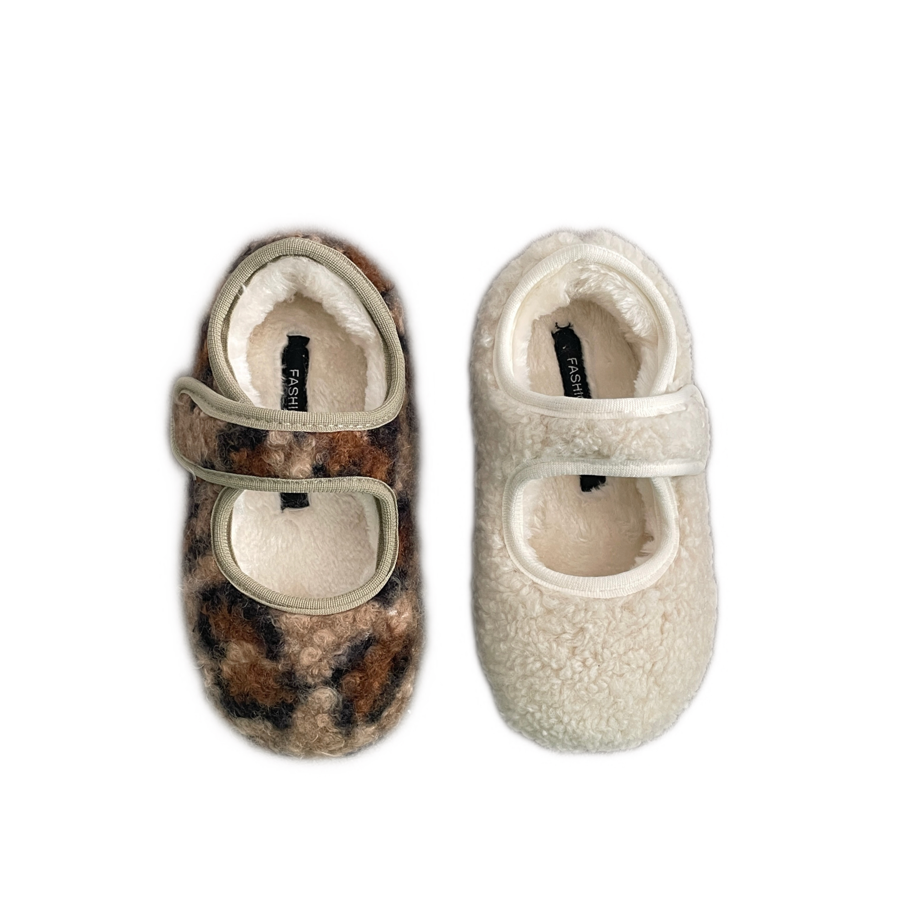 812冬季新款时尚百搭防滑儿童加绒保暖公主毛毛鞋