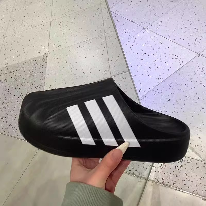 经典洞洞鞋冬季外穿贝壳头拖鞋男女款厚底鞋增高一脚蹬凉鞋