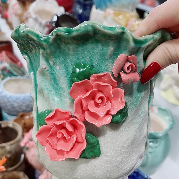 多肉陶瓷花盆满10元包邮