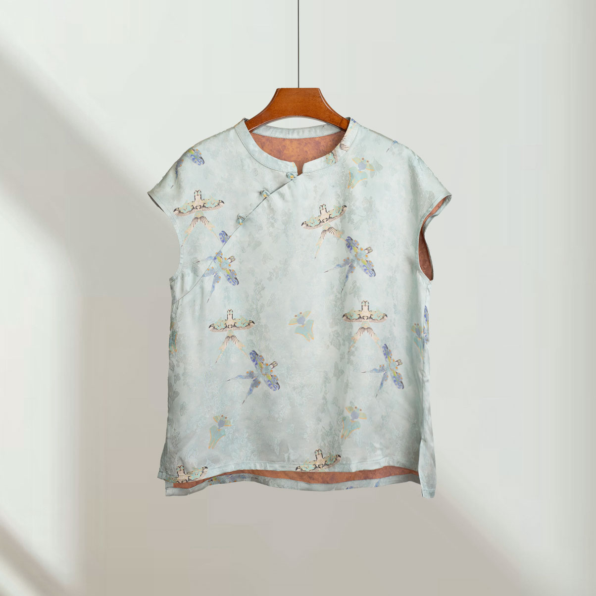 [云栖]春夏新款中式衬衫休闲衣服短袖女装2152