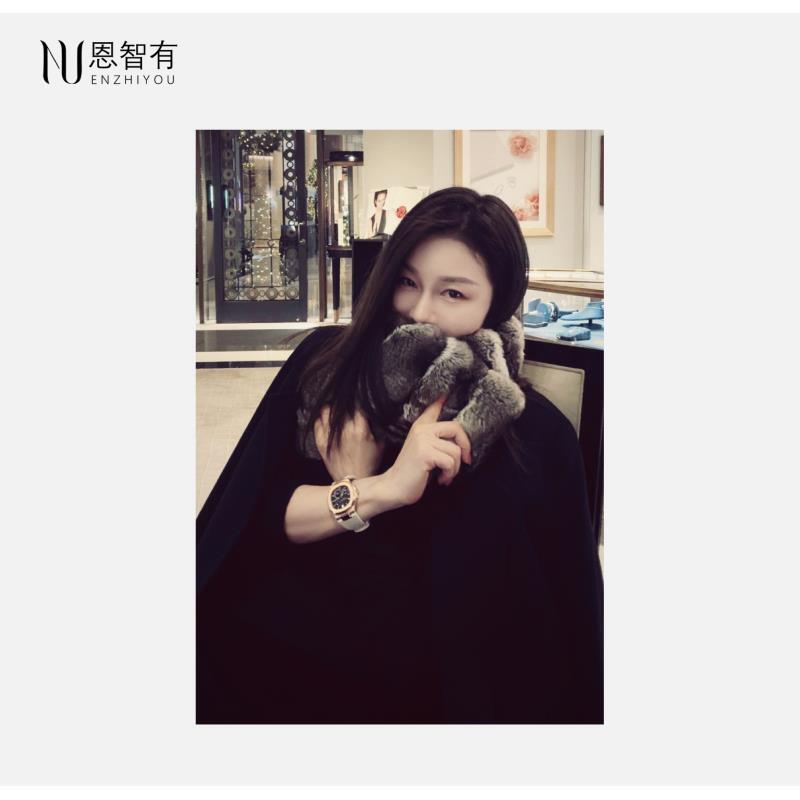 【恩智有】龙猫富婆必入 灰色围巾