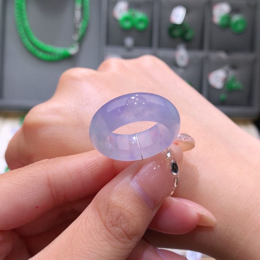 【闪购商品】未镶嵌戒指翡翠14-15号
