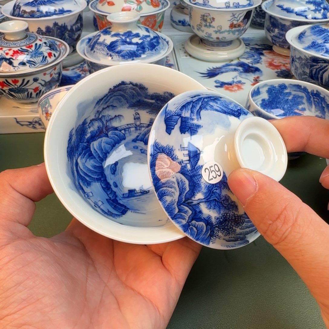 陶纯手工纯手绘茶具369