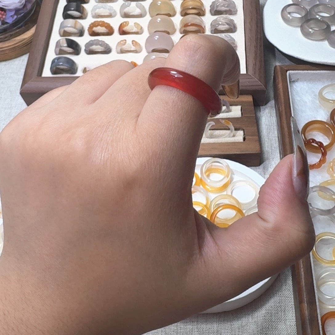 未镶嵌戒指玛瑙/玉髓524港19