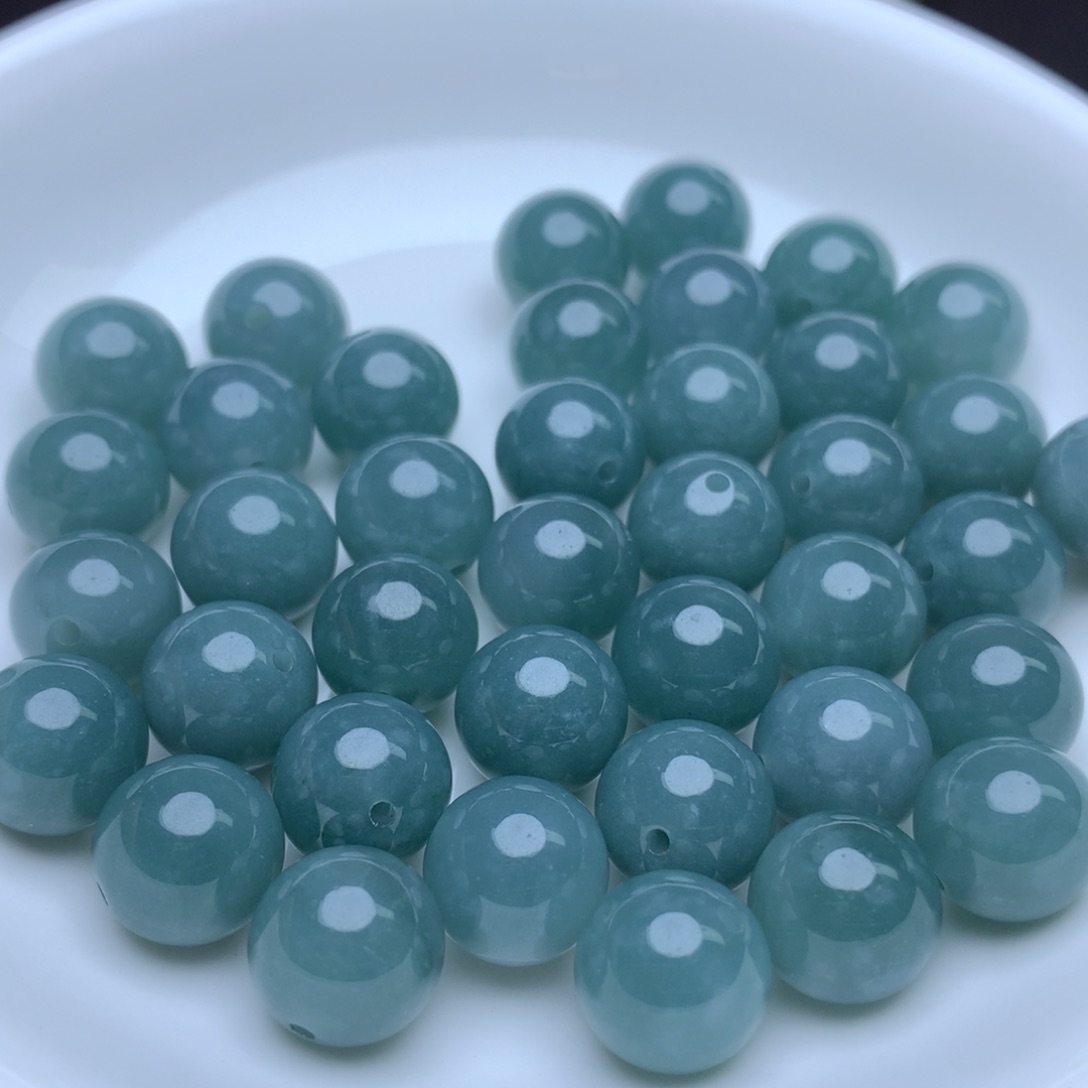 【闪购商品】翡翠手链未镶嵌卡10冰蓝水10个 手链拍两单