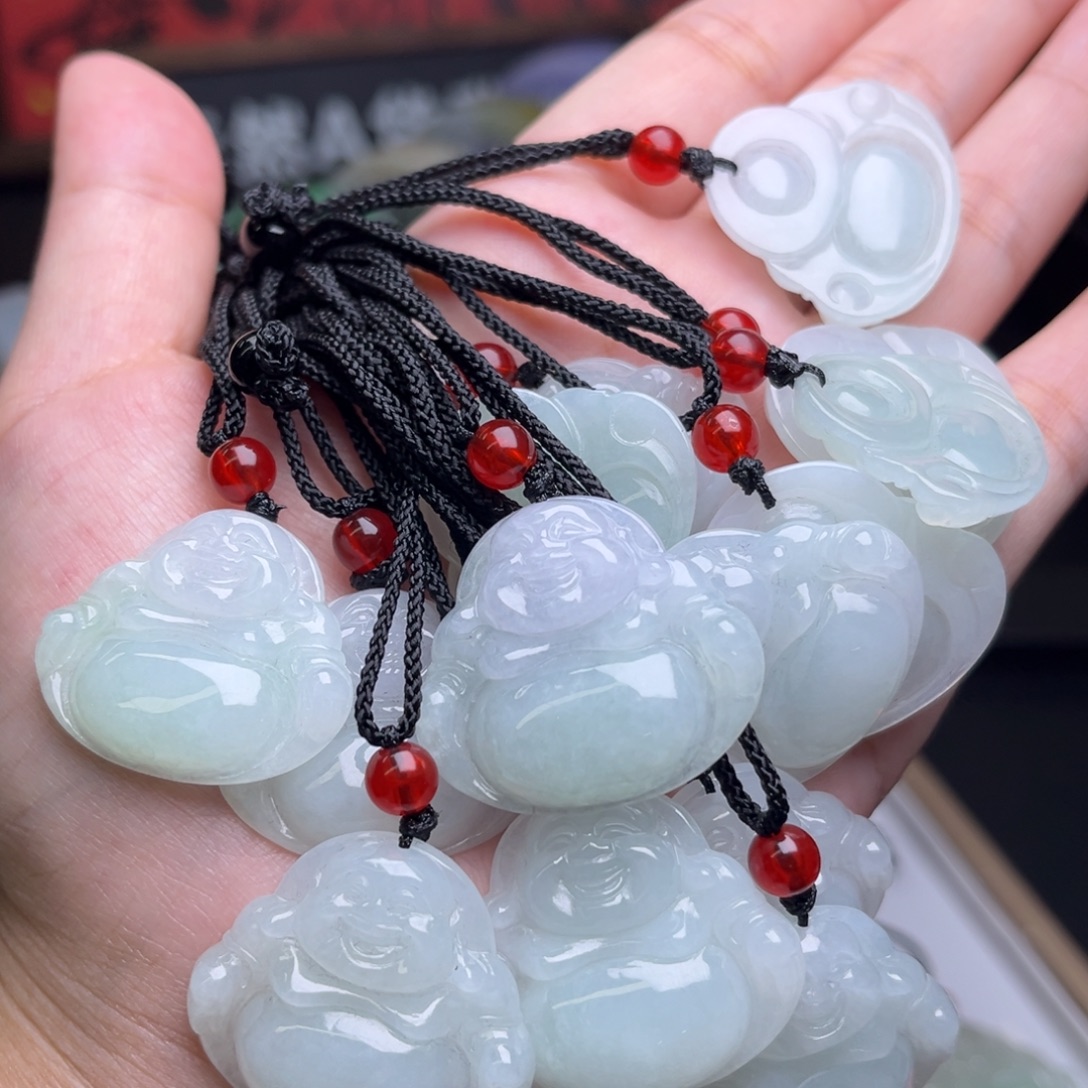 翡翠未镶嵌颈饰c274/多样性发一件/配绳