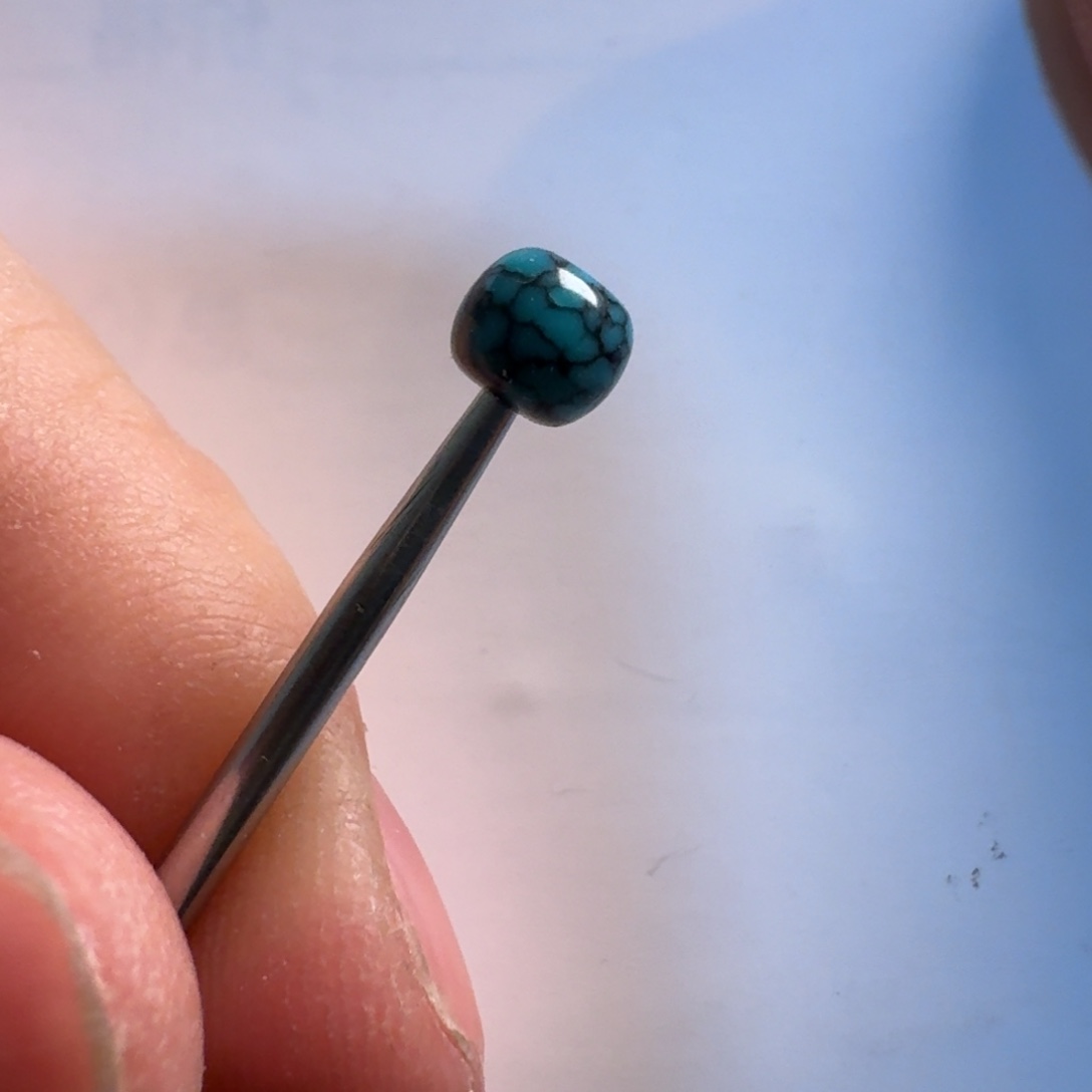 绿松石单珠未镶嵌5.3mm