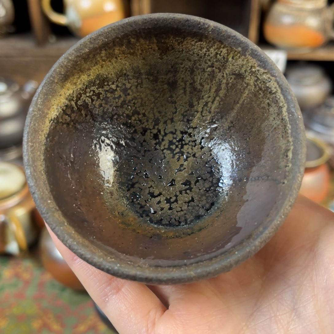 杯柴烧茶器主人杯杯微瑕