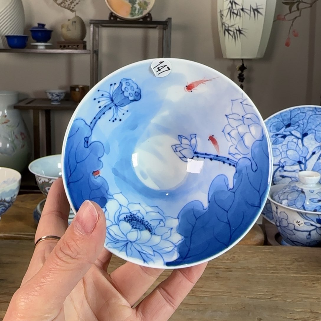 杯景德镇陶瓷柴烧多人