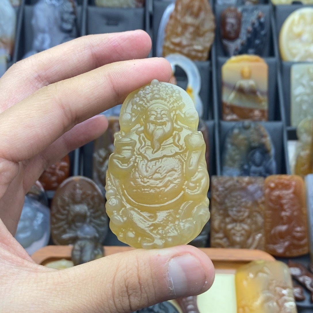 玛瑙/玉髓吊坠(赠链)未镶嵌幸*?吊坠