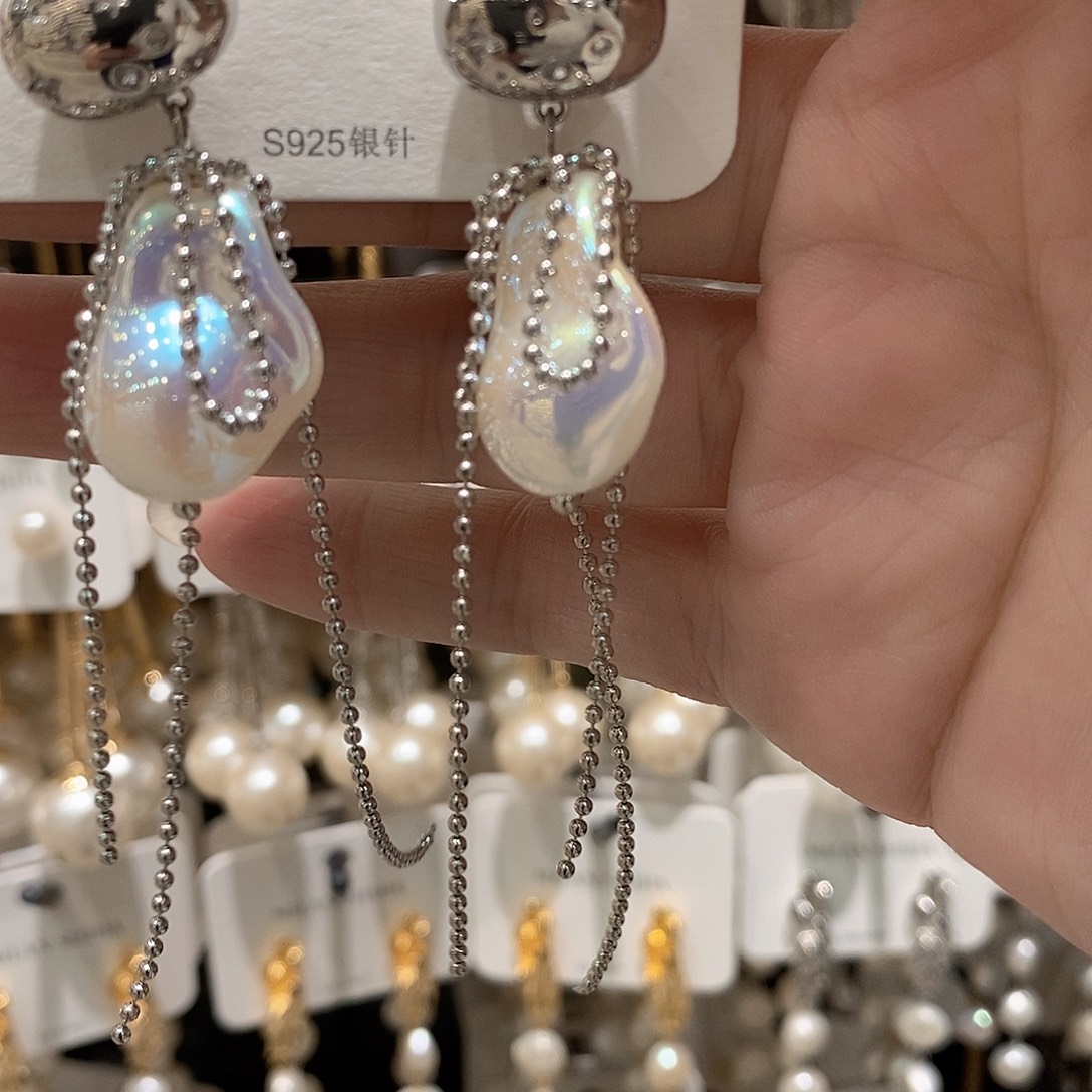 铜合金925银巴巴耳坠