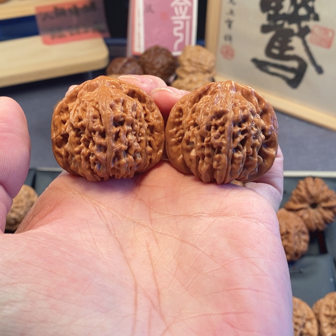 文玩核桃把件主播自盘4个月42尺挂月峰四座楼s001
