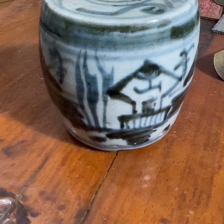 罐用****8青花山水香插全品的