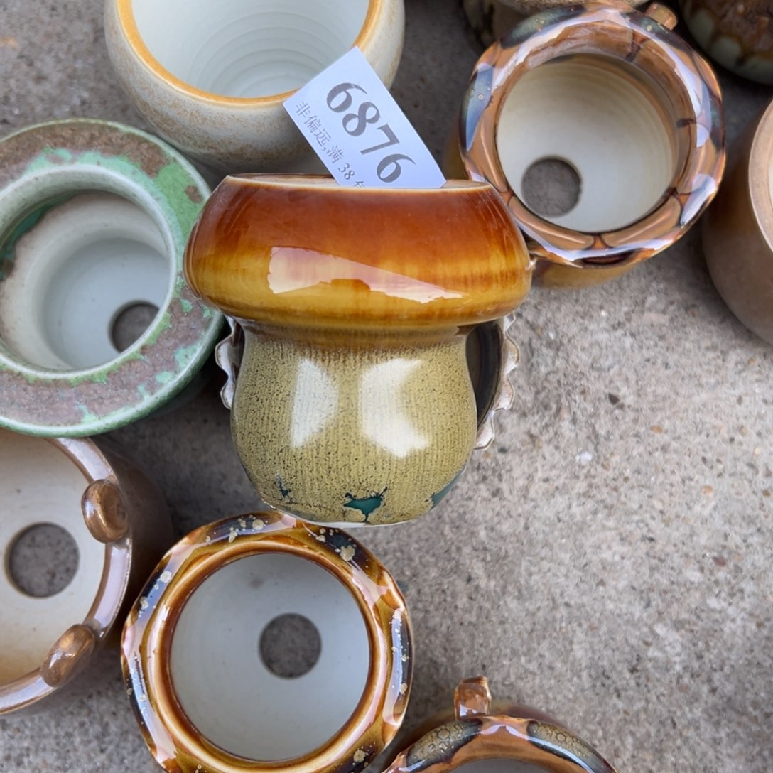 陶瓷瑕疵景德镇手工花盆