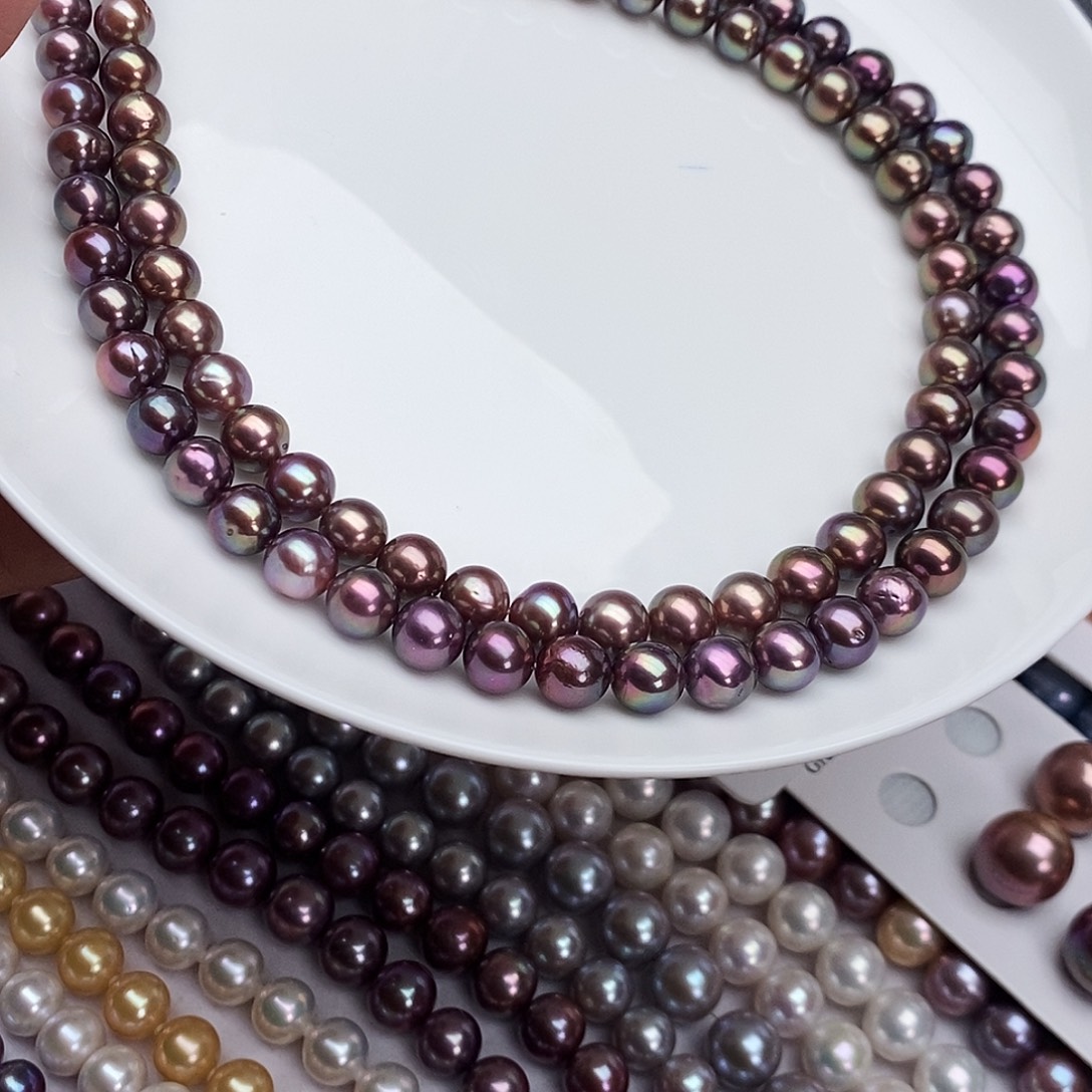 颈饰淡水珍珠银S925镶嵌