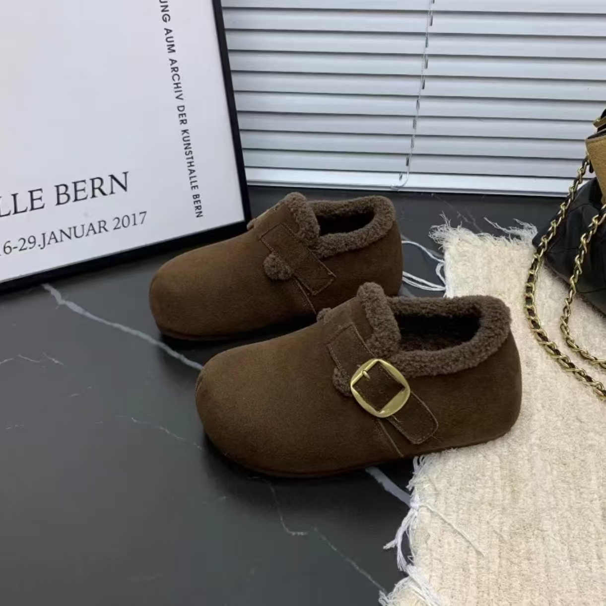 8312新款内增高加绒博肯鞋休闲百搭