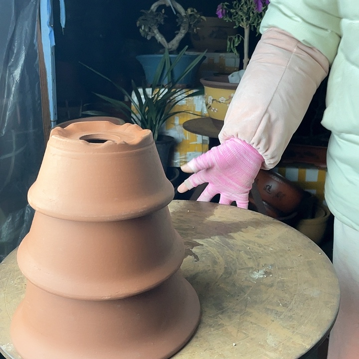 紫砂宜兴紫砂红泥三件套