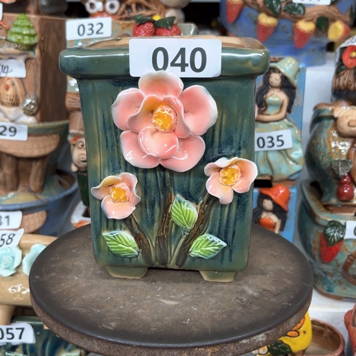 紫砂花盆粗陶材质多肉花盆