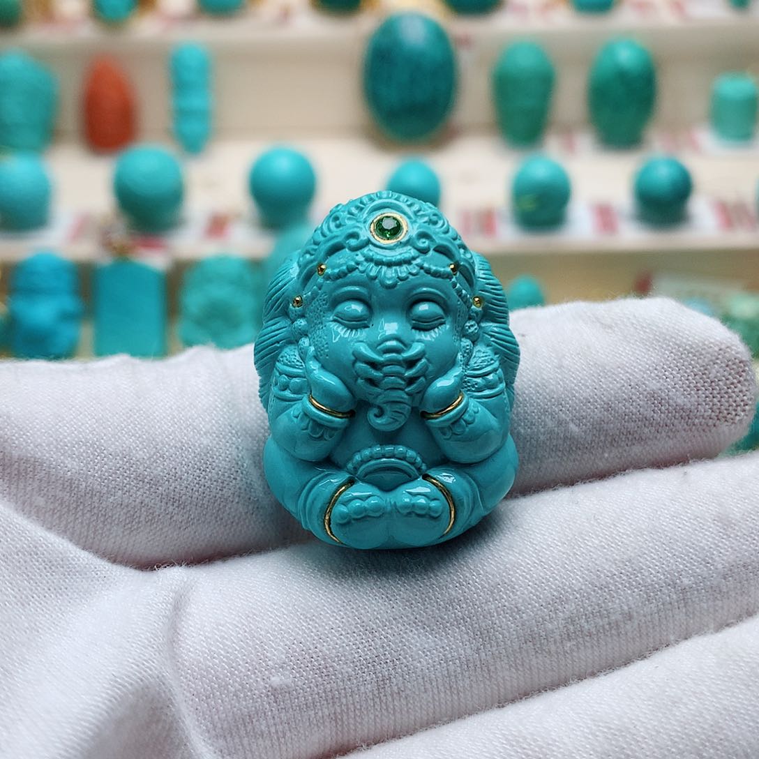 绿松石珠宝奇石未镶嵌