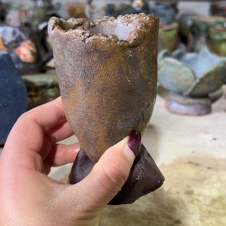 妍***妈新店福利满58包邮手工粗陶高温