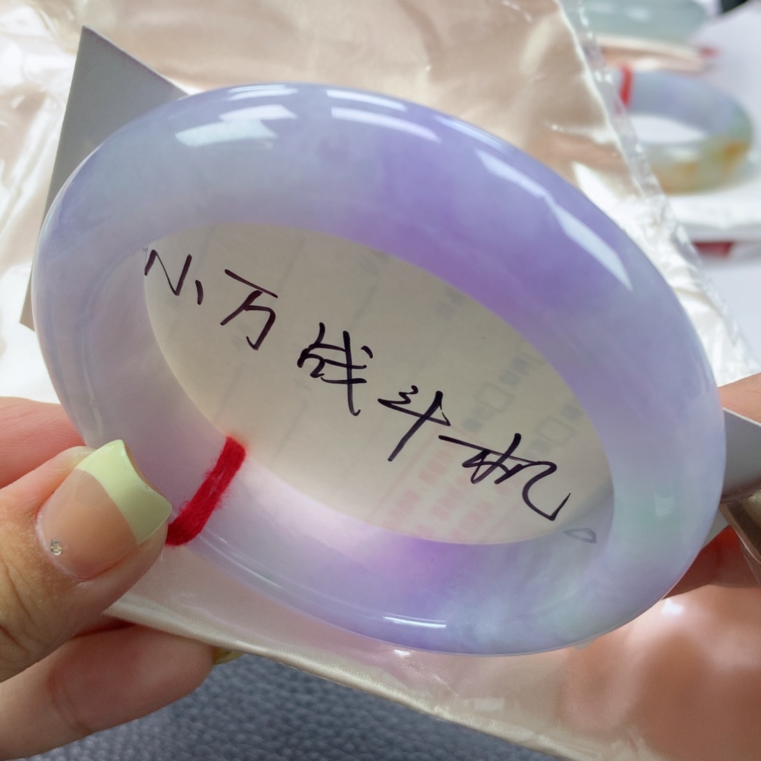 未镶嵌手镯翡翠缅甸天然翡翠手镯61正