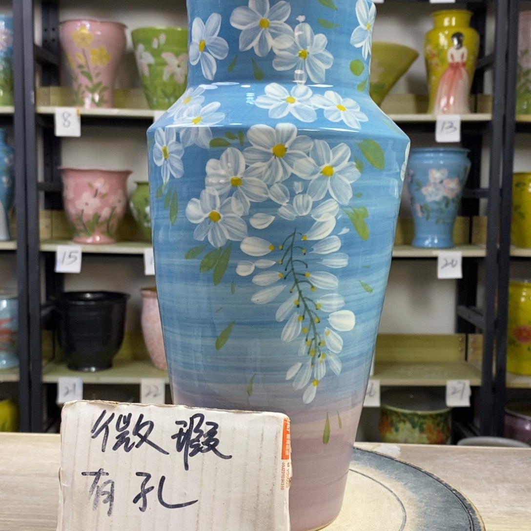 景德镇手工手绘陶瓷花盆