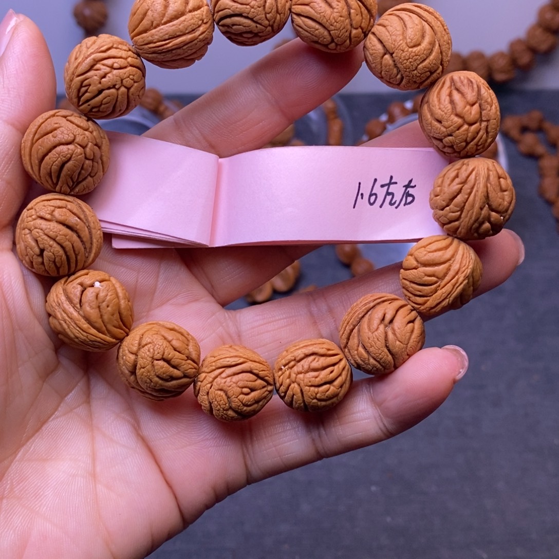 秦岭龙纹桃核15颗