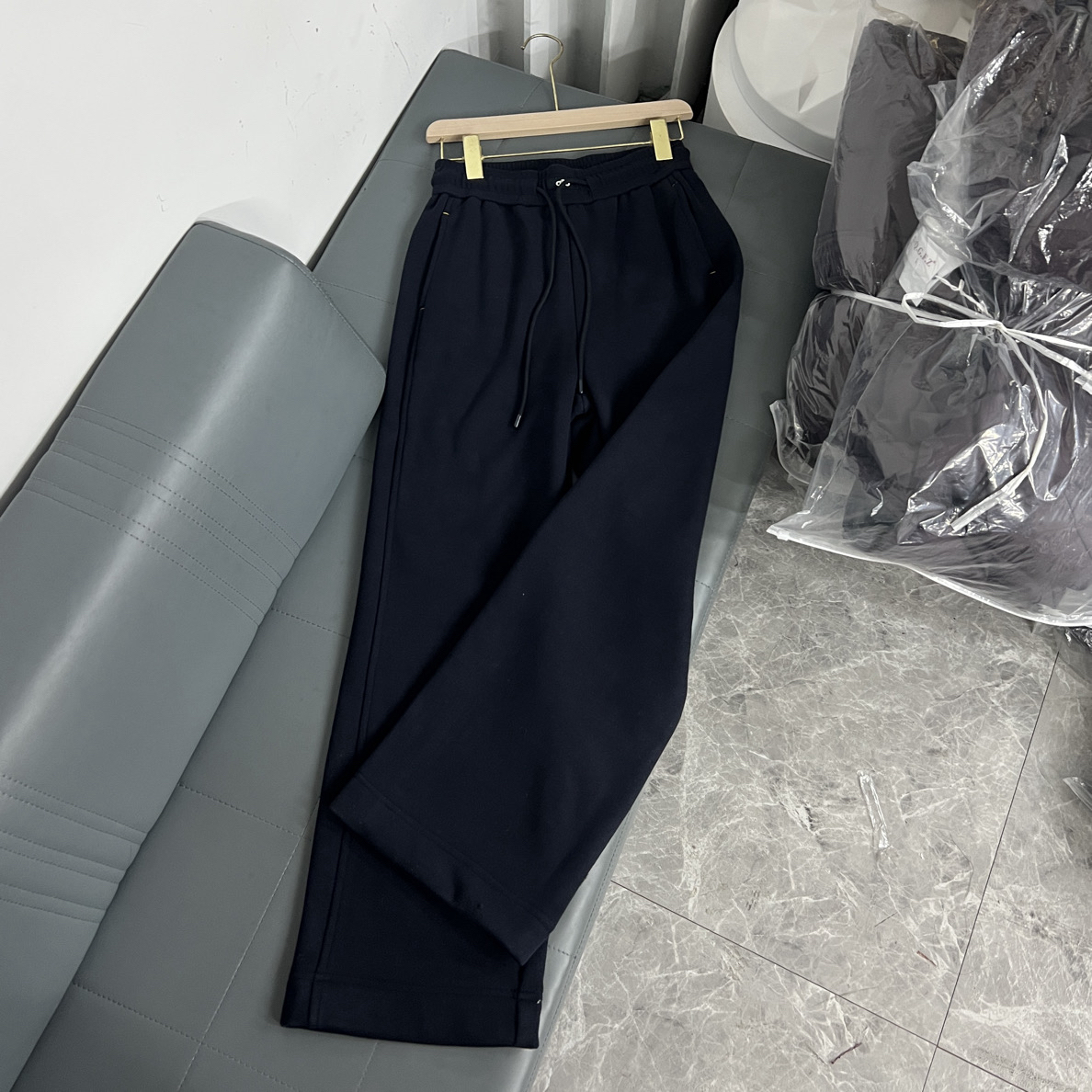 5539冬季时尚百搭显瘦加绒休闲裤