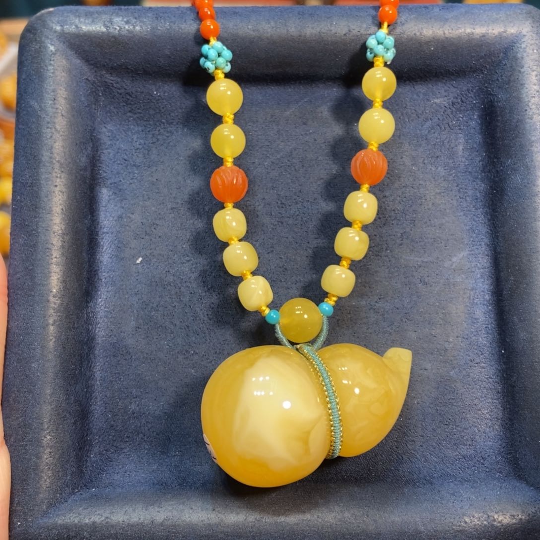 蜜蜡颈饰未镶嵌蜜蜡