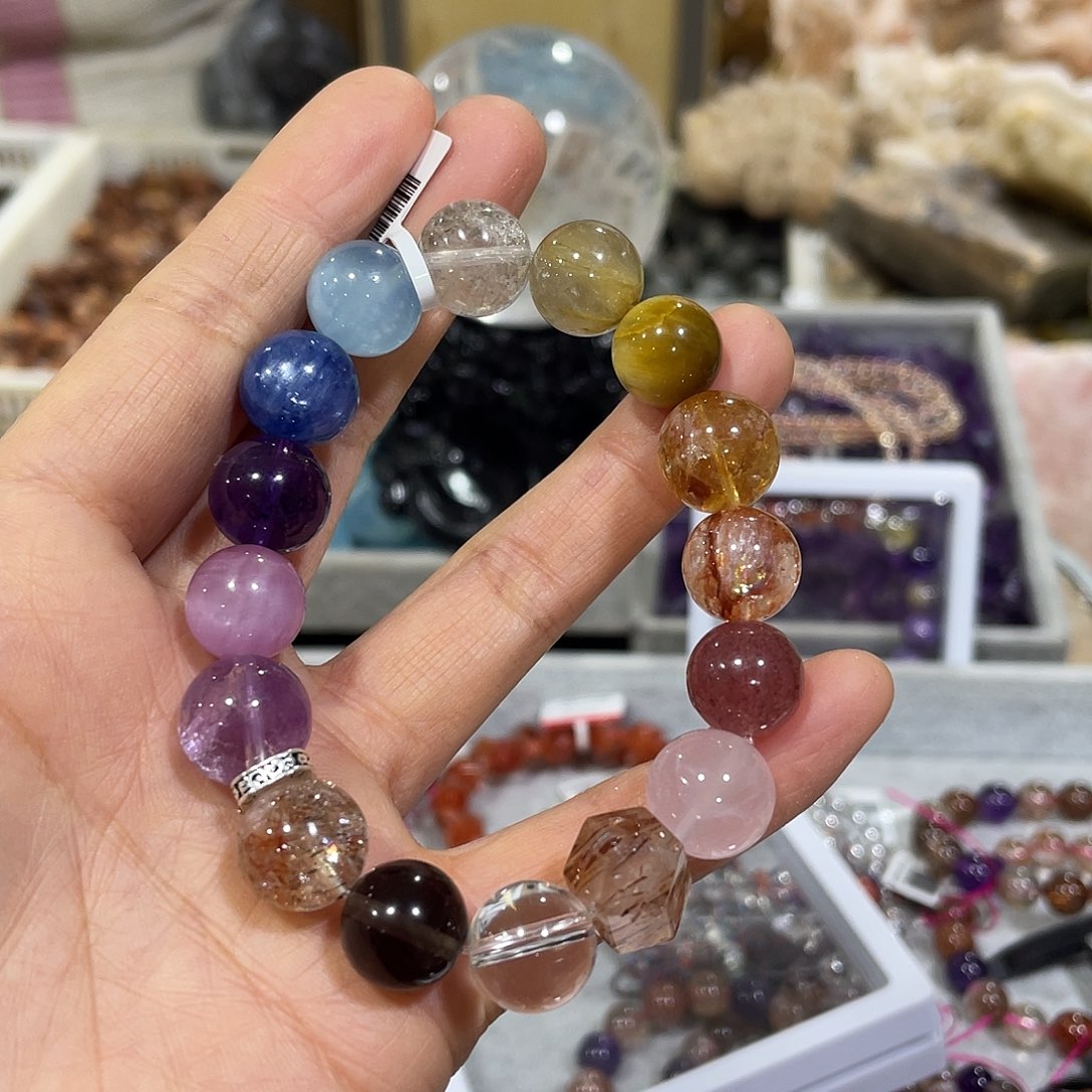 水晶手串未镶嵌牛****?d b 662