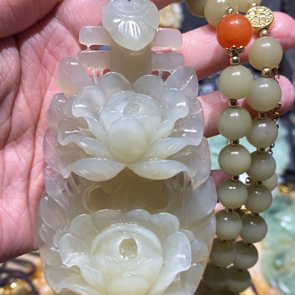 【闪购商品】岫玉毛衣链未镶嵌