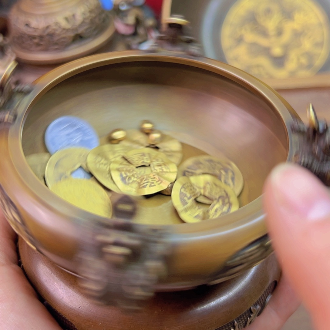 原矿风磨铜时来运转聚宝盆